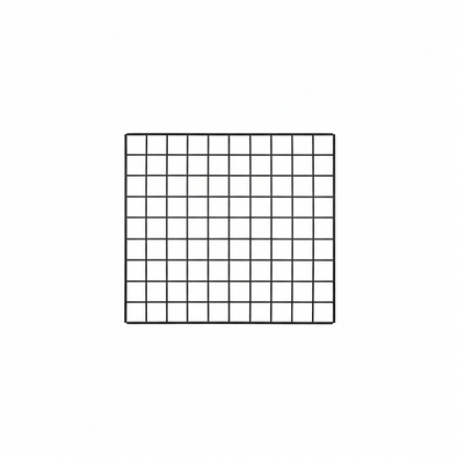 Schwarzes 50x50cm Wandgitter