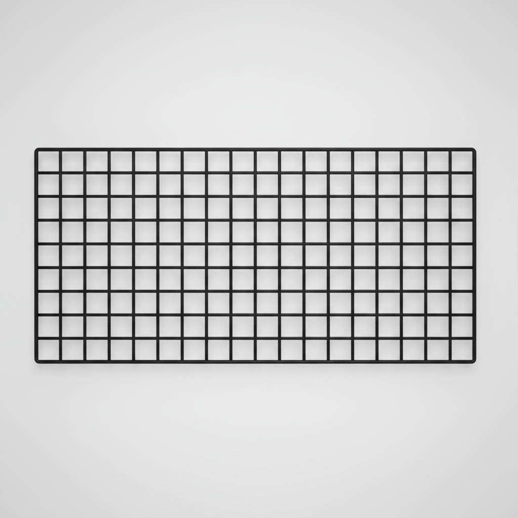 Schwarzes Wandgitter