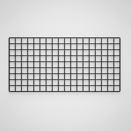 Schwarzes Wandgitter