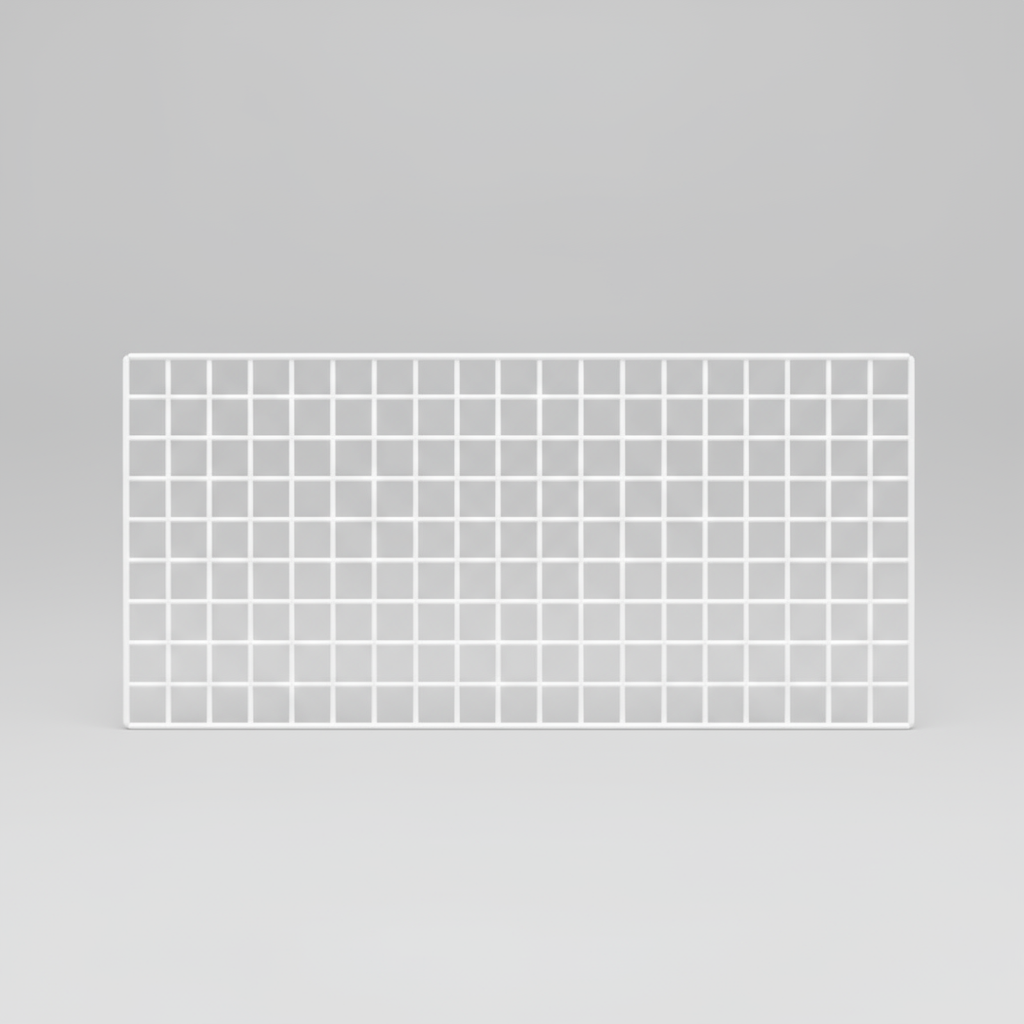 Weißes Wandgitter